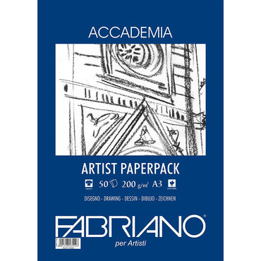 Fabriano Accademia 200gsm A3 - Paper Pack of 50 Sheets