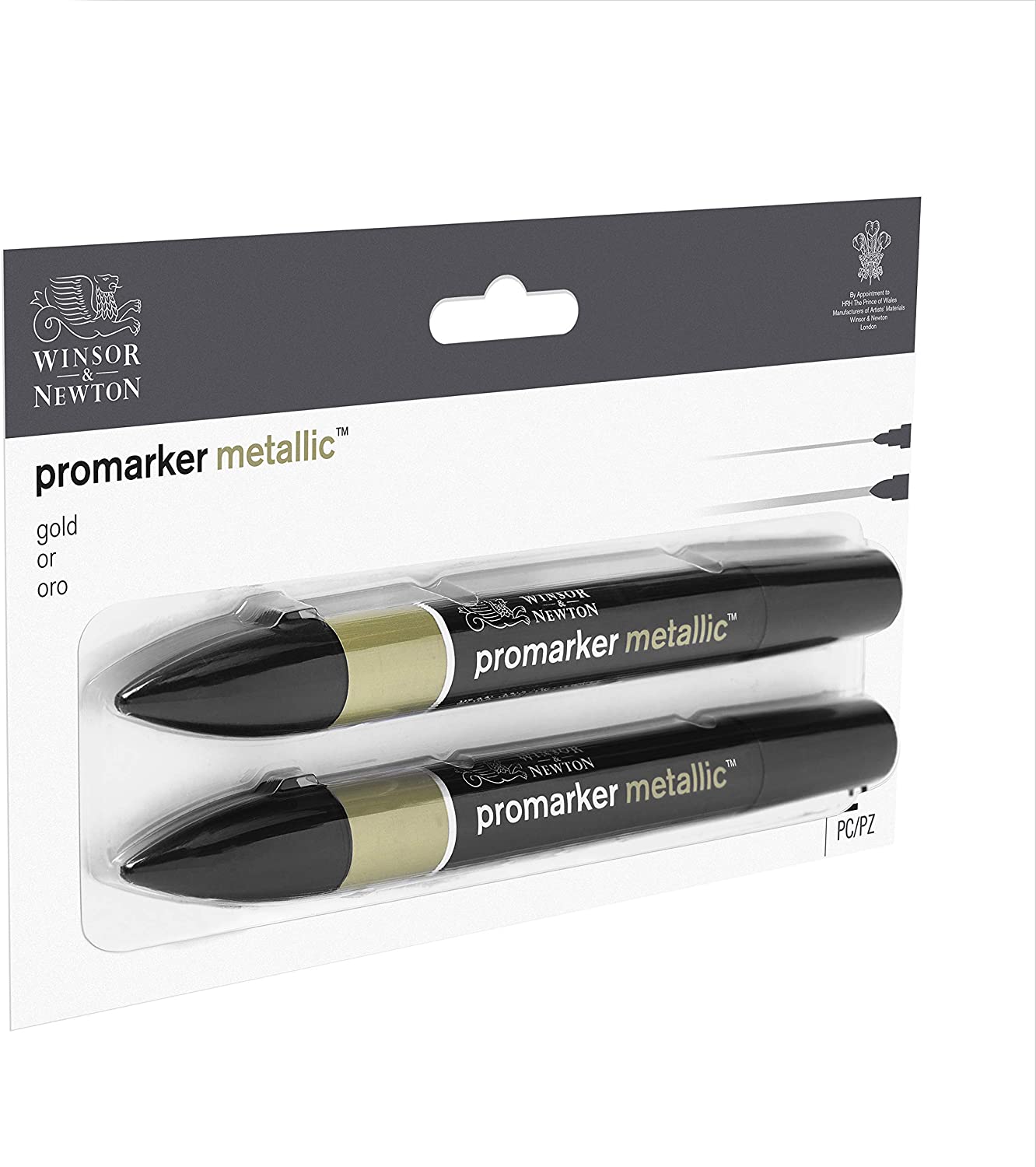 Winsor & Newton Promarker Metallic Gold Set of 2