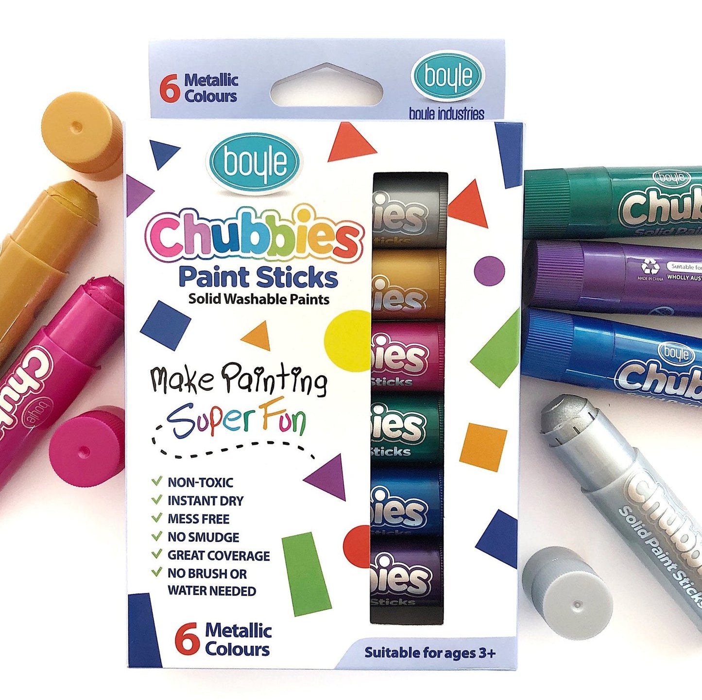 Boyle Chubbies Paint Sticks Set Of 6
