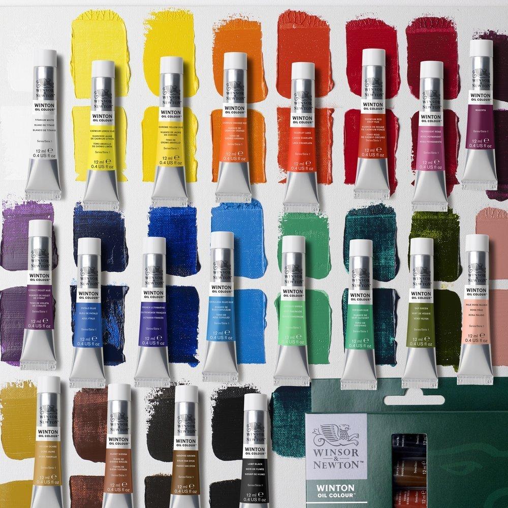 Winsor & Newton Winton 12ml Oil Paints Arrival Set Of 20