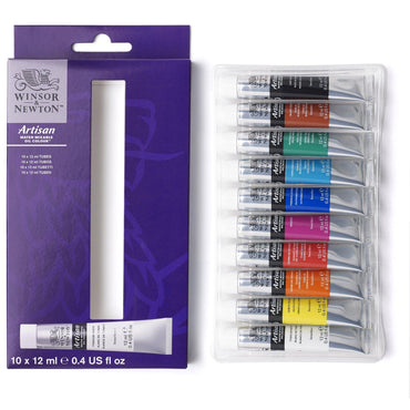 Winsor & Newton Artisan Water Mixable Oil Colour Paints 12ml Set Of 10