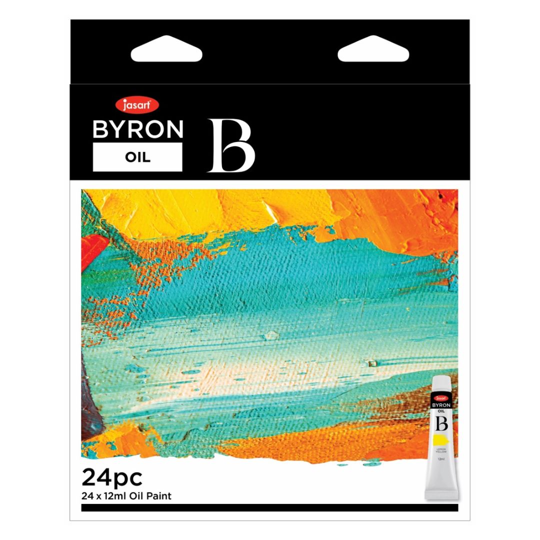 Jasart Byron 12ml Oil Paints Set of 24