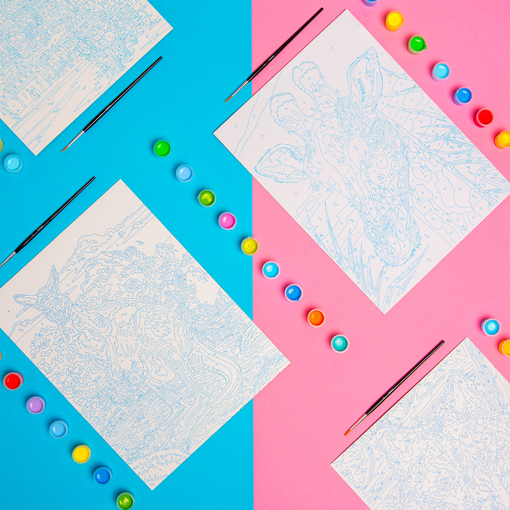 Reeves Paint By Numbers 12x16 Inch Tiger