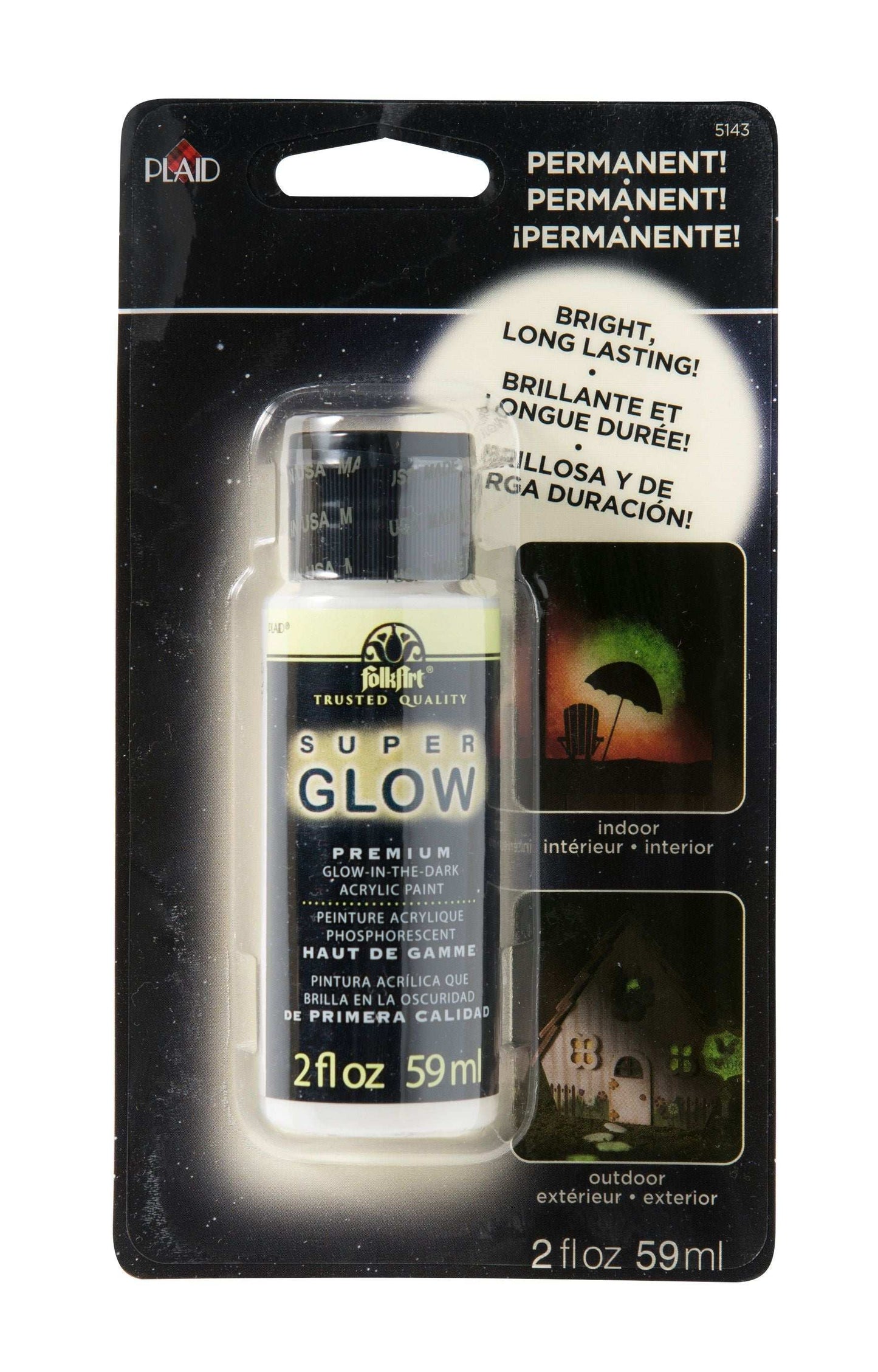 FolkArt 5143 Super Glow Paint 2oz/59ml