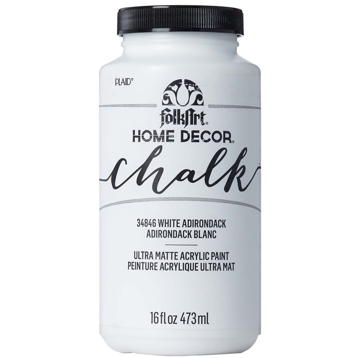 FolkArt Home Decor Chalk 473ml White Adirondack Paint