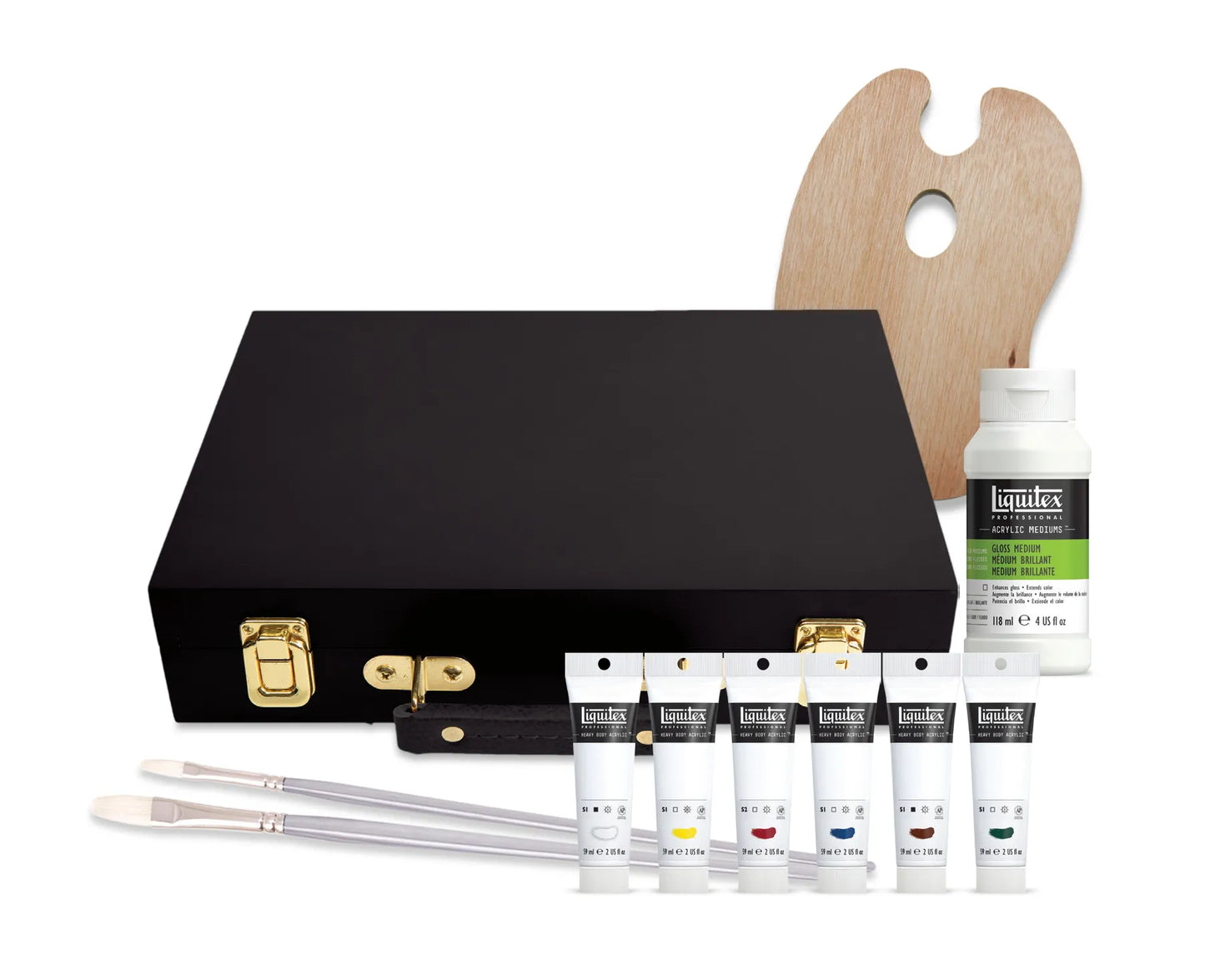 Liquitex Manhattan Wooden Box Art Painting Set