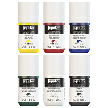 Liquitex 59ml Soft Body Acrylic Paints Set Of 6