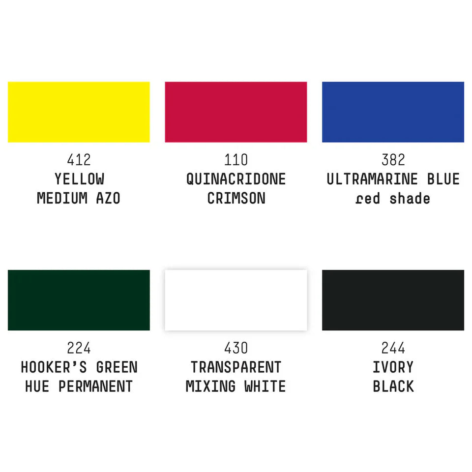 Liquitex 59ml Soft Body Acrylic Paints Set Of 6