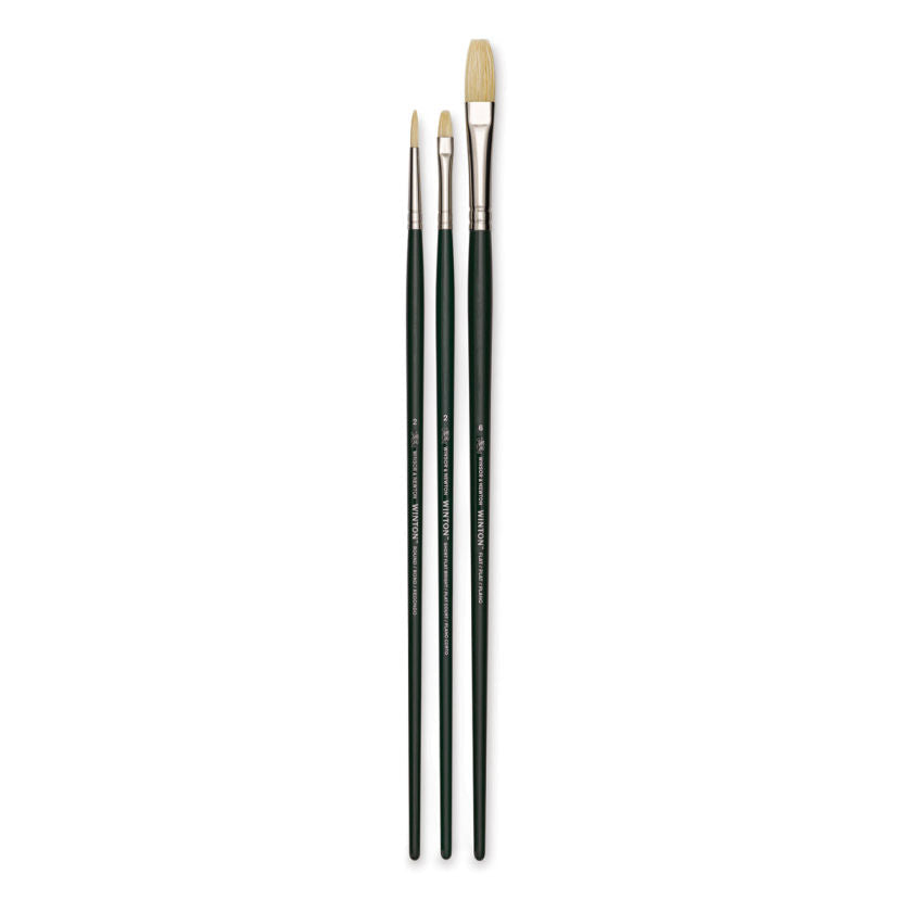 Winsor & Newton Winton Long Handle V2 Brushes Set Of 3