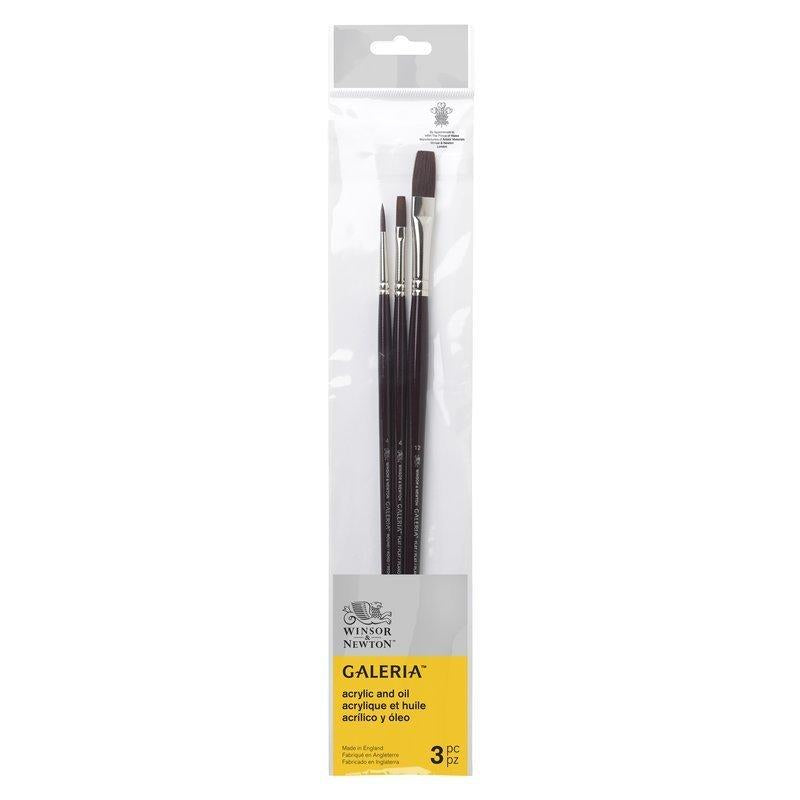 Winsor & Newton Galeria Long Handle V1 Brushes Set Of 3
