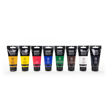 Liquitex Basics 75ml Acrylic Paints Set Of 8