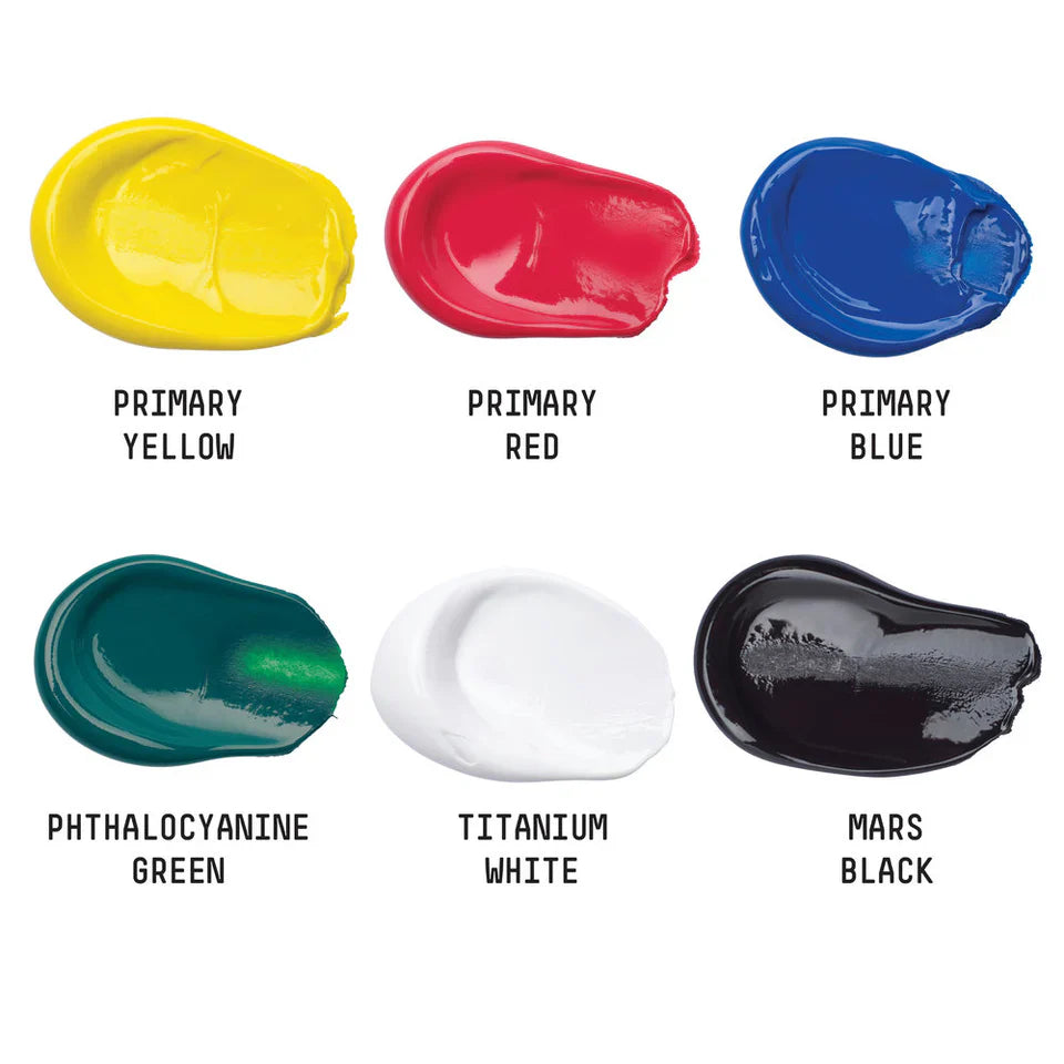 Liquitex Basics Acrylic Paints Set Of 6 X 118ml