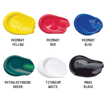 Liquitex Basics Acrylic Paints Set Of 6 X 118ml