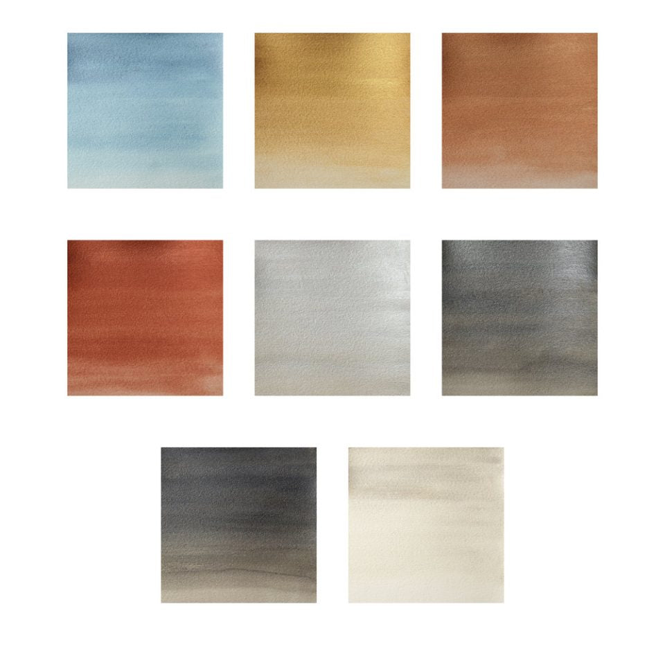 Winsor & Newton Cotman Watercolour Metallic Half Pans Set Of 8