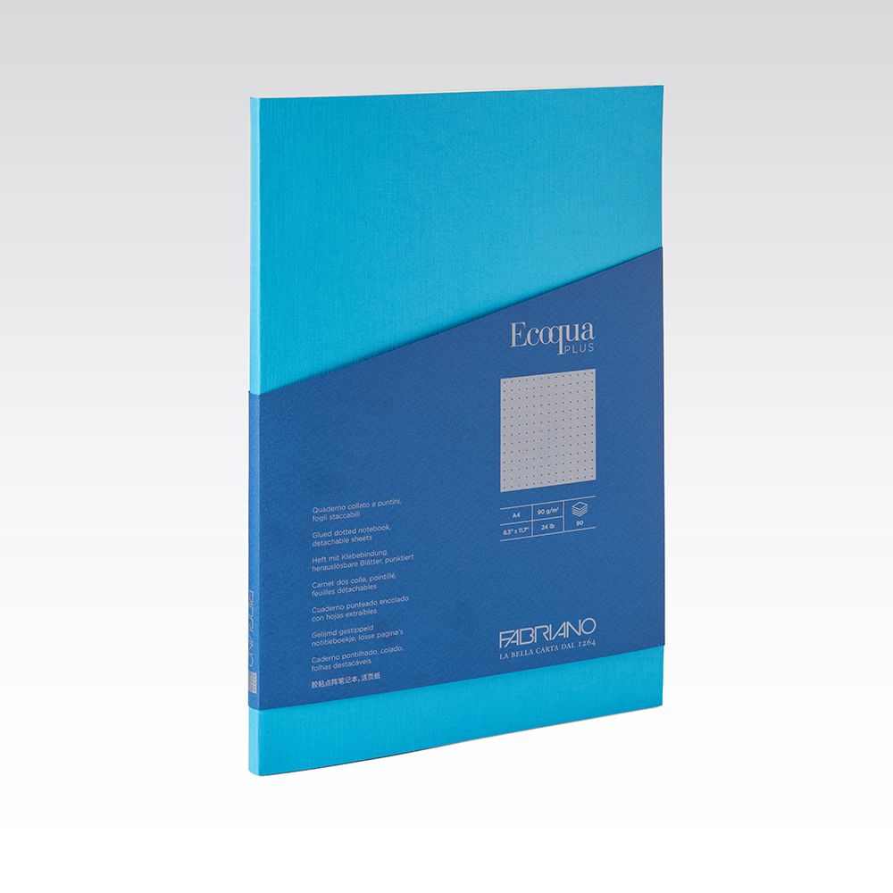 Fabriano Ecoqua Plus Glued 90gsm Dots A4 Notebooks