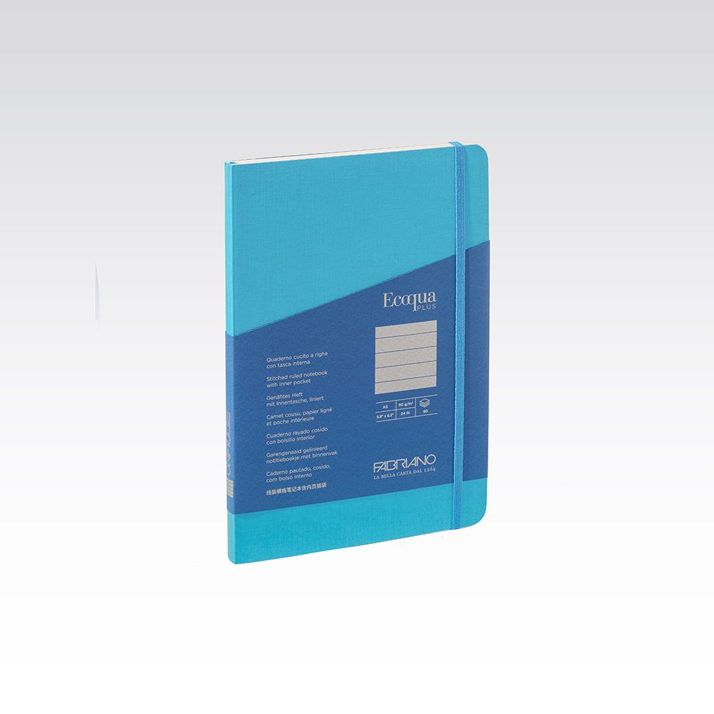 Fabriano Ecoqua Plus Stitch 90gsm Lined A5 Notebooks
