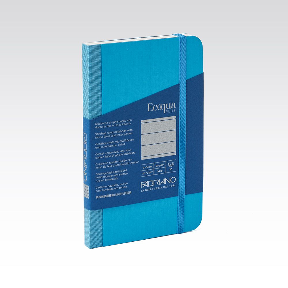 Fabriano Ecoqua Plus Fabric 90gsm Lined 9x14cm Notebooks