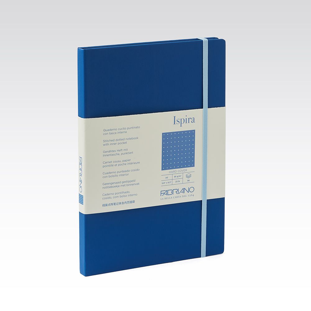 Fabriano Ispira Hard Cover 85gsm Dots A5 Notebooks
