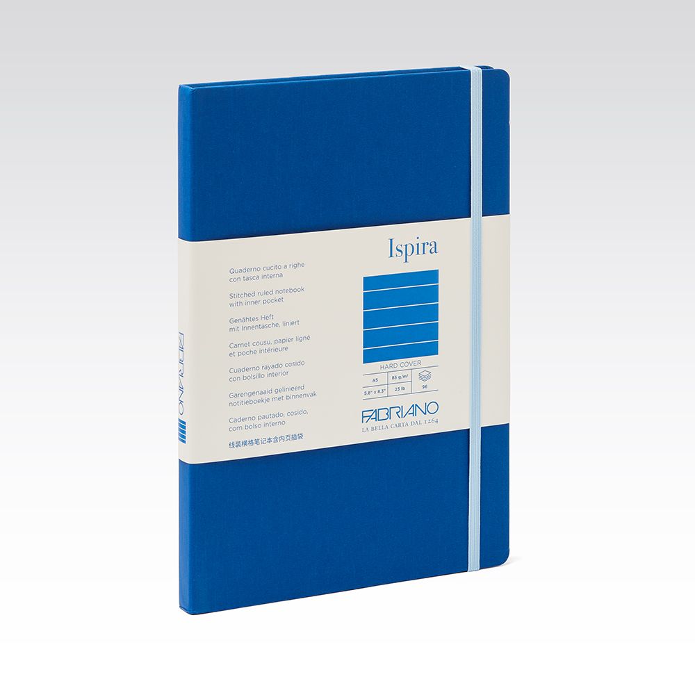 Fabriano Ispira Hard Cover 85gsm Lined A5 Notebooks