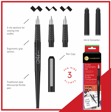 Manuscript Scribe Calligraphy Nibs Set Of 3