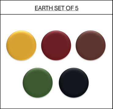 Jasart Byron Matte Acrylic 59ml Paints Set of 5 Earth Colours