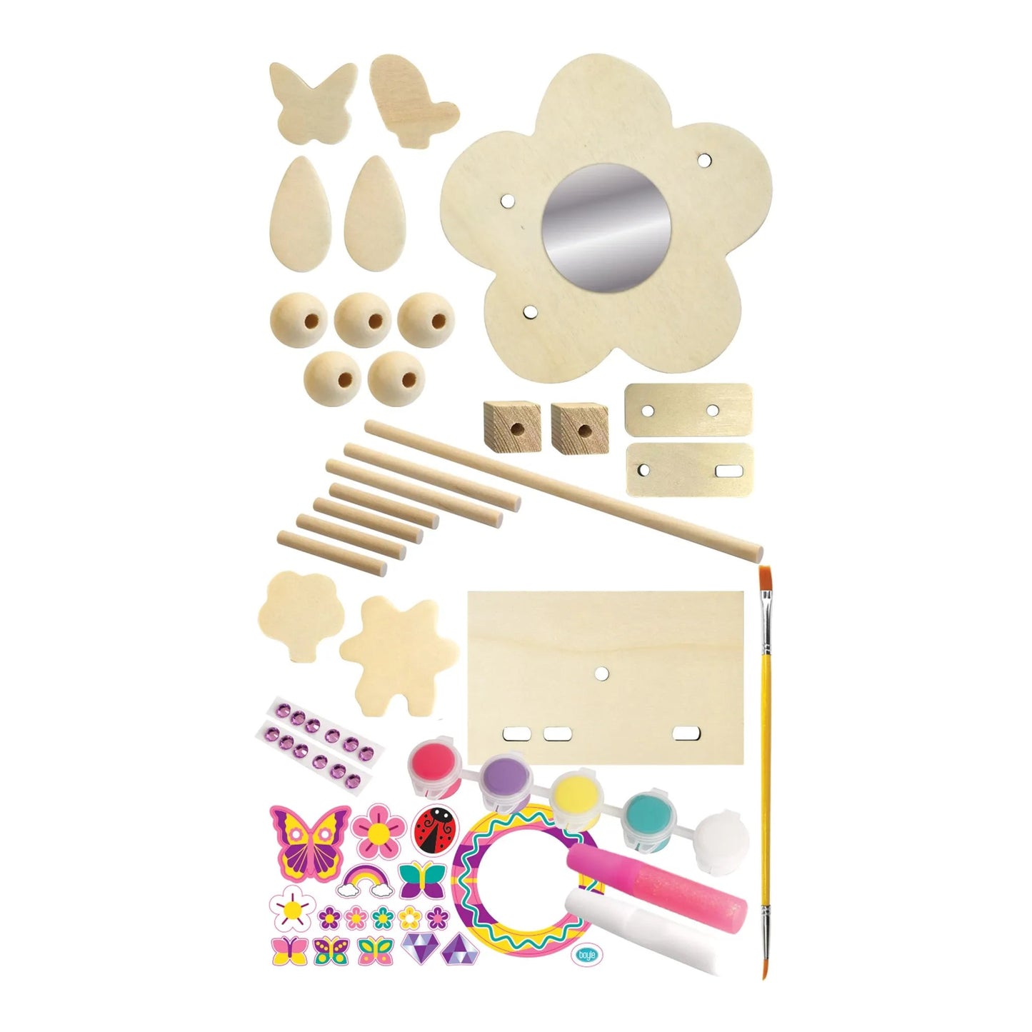 Boyle Flower Jewellery Stand Wood Craft Project Kit