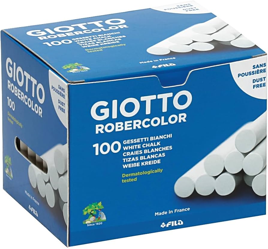 Giotto Robercolor White Chalk Box of 100