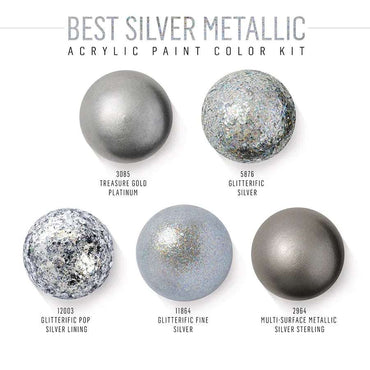 FolkArt Best of Silver Acrylic Paint Set