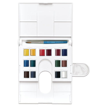 Winsor & Newton Cotman Watercolour Half Pan Paints Compact Set Of 14