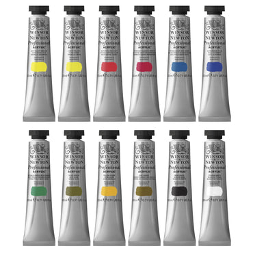 Winsor & Newton Professional 20ml Acrylic Paints Set Of 12
