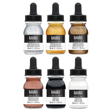 Liquitex 30ml Acrylic Inks Metallics Set Of 6