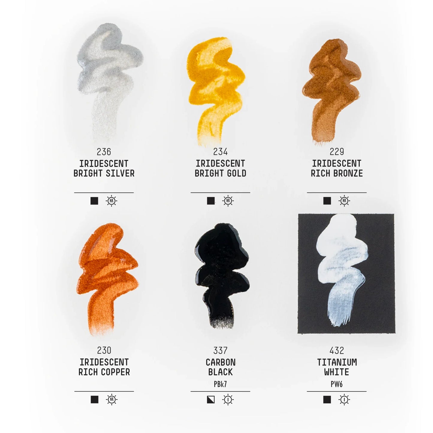 Liquitex 30ml Acrylic Inks Metallics Set Of 6