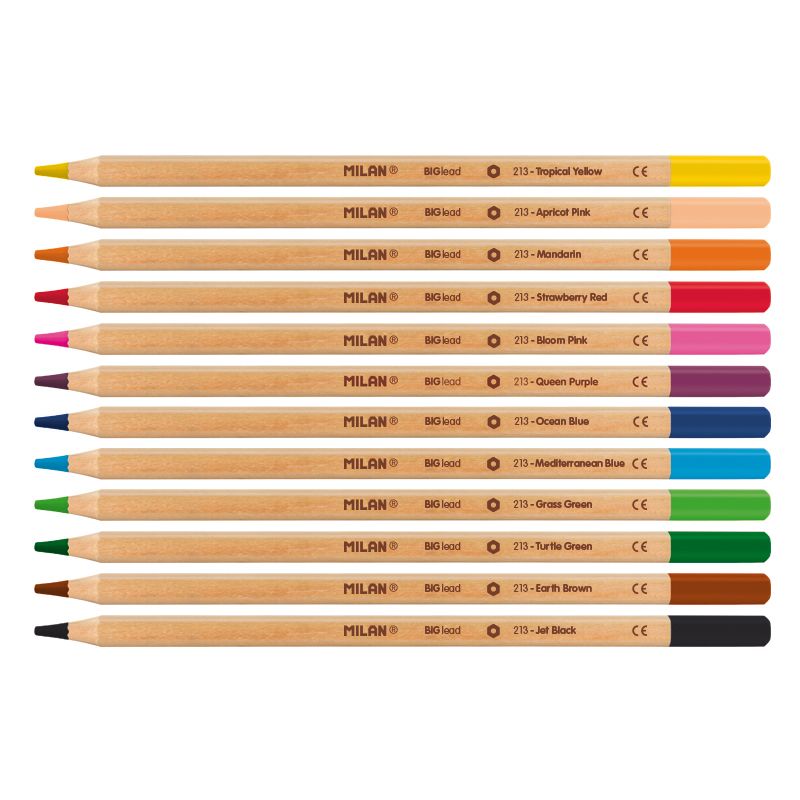 Milan Thick Lead Colouring Pencils Set of 12
