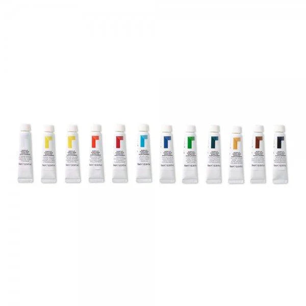 Reeves 10ml Artists' Acrylic Paints Set of 12