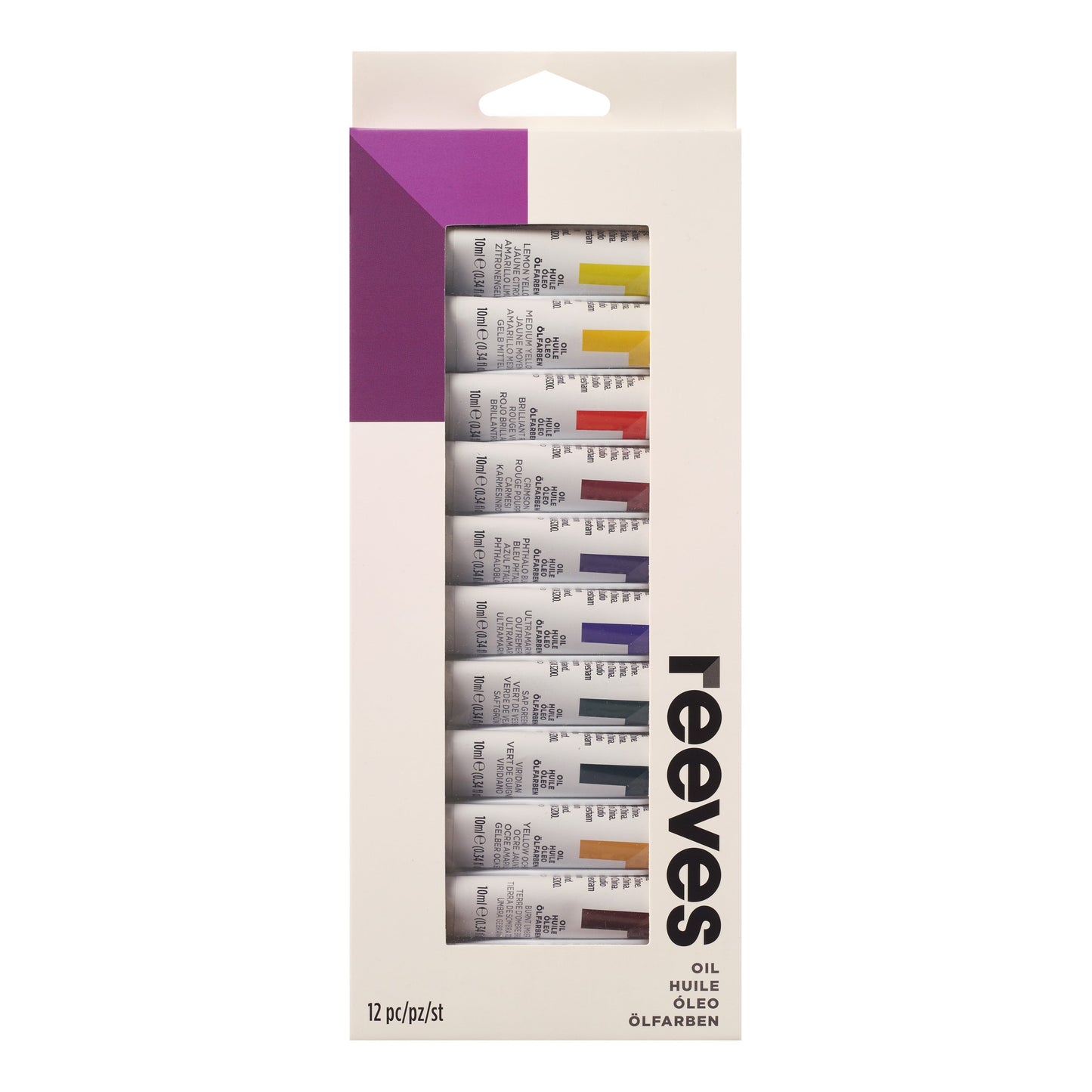 Reeves 12ml Oil Paints Set of 12