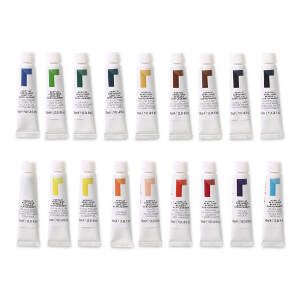 Reeves 12ml Artists' Acrylic Paints Set of 18