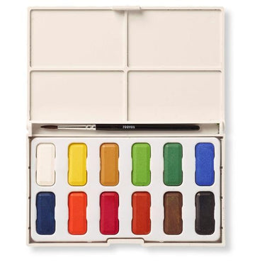 Reeves Watercolour Pocket Pan Paints Set of 12