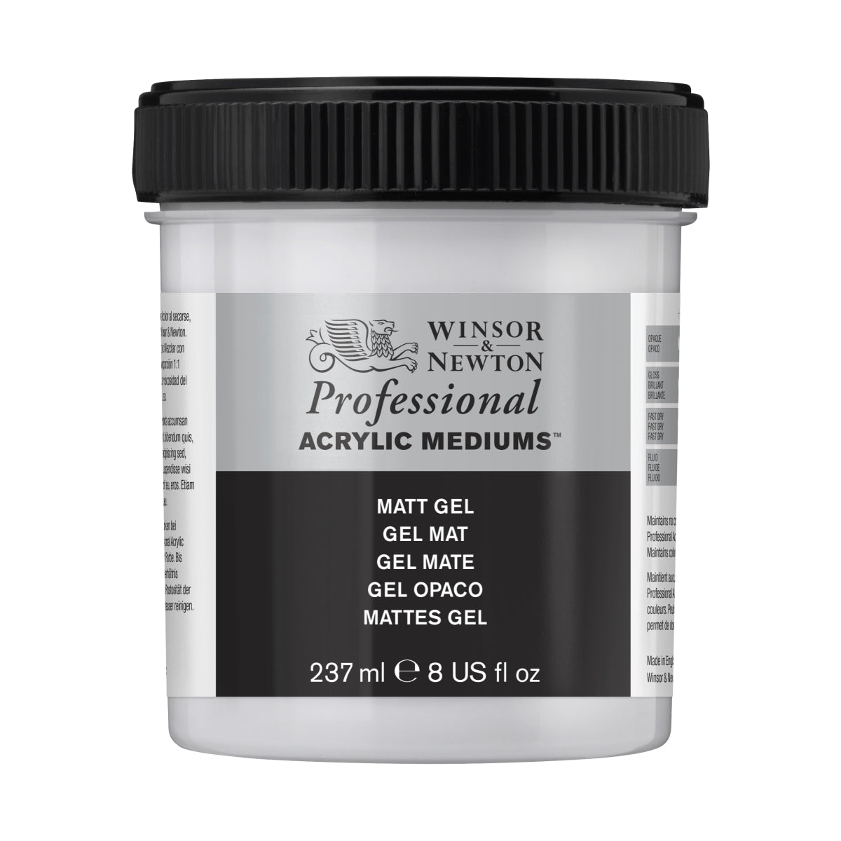 Winsor & Newton Professional 237ml Matt Gel Acrylic Medium