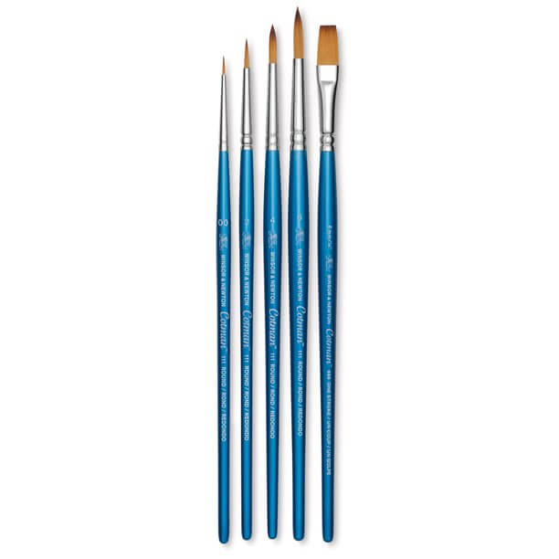 Winsor & Newton Cotman Short Handle V1 Brushes Set Of 5