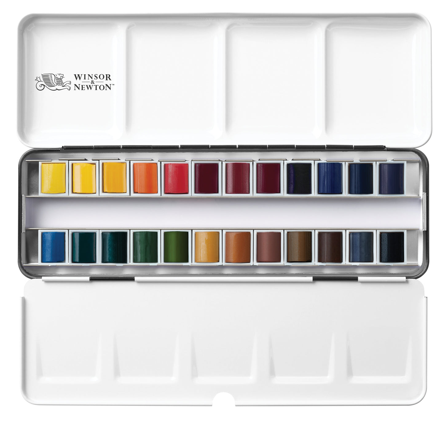 Winsor & Newton Professional Watercolour Half Pan Paints Complete Travel Set Of 24