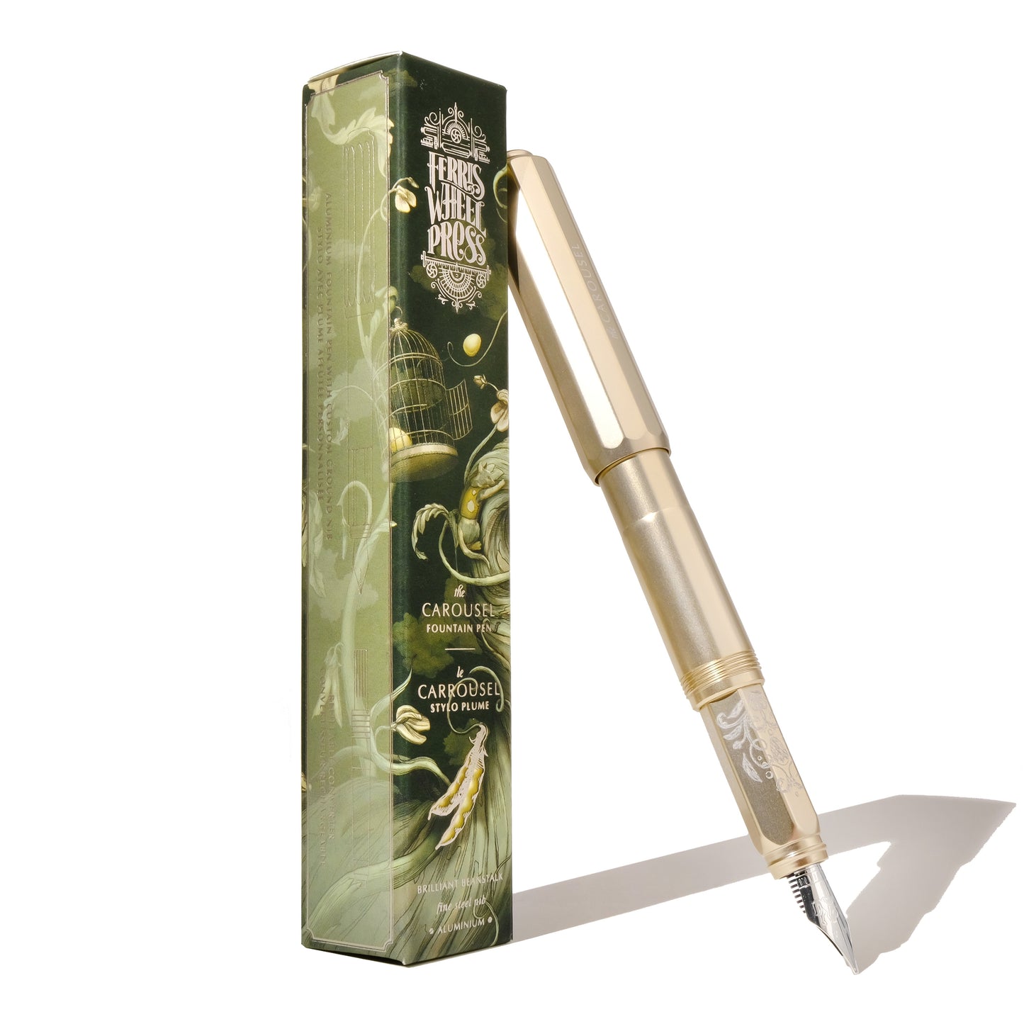 Ferris Wheel Press Brilliant Beanstalk Aluminium Carousel Fountain Pens