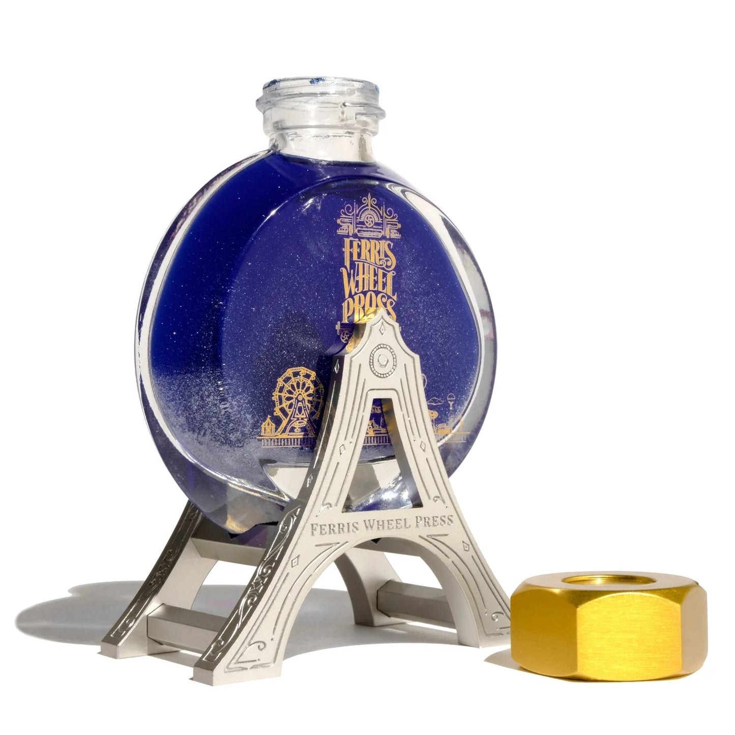 Ferris Wheel Press Blue Legacy Edition 38ml Ink Carriage Stand