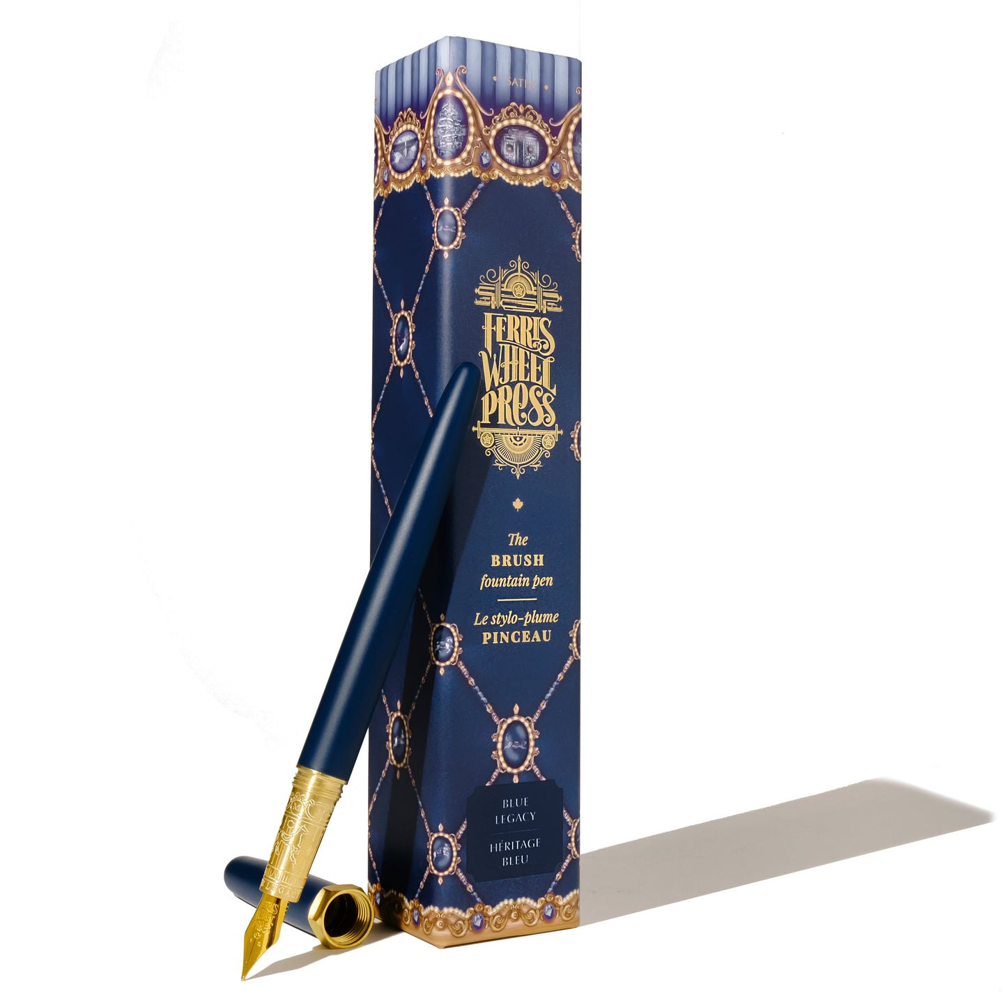 Ferris Wheel Press Crystal Blue Legacy Medium Brush Fountain Pen