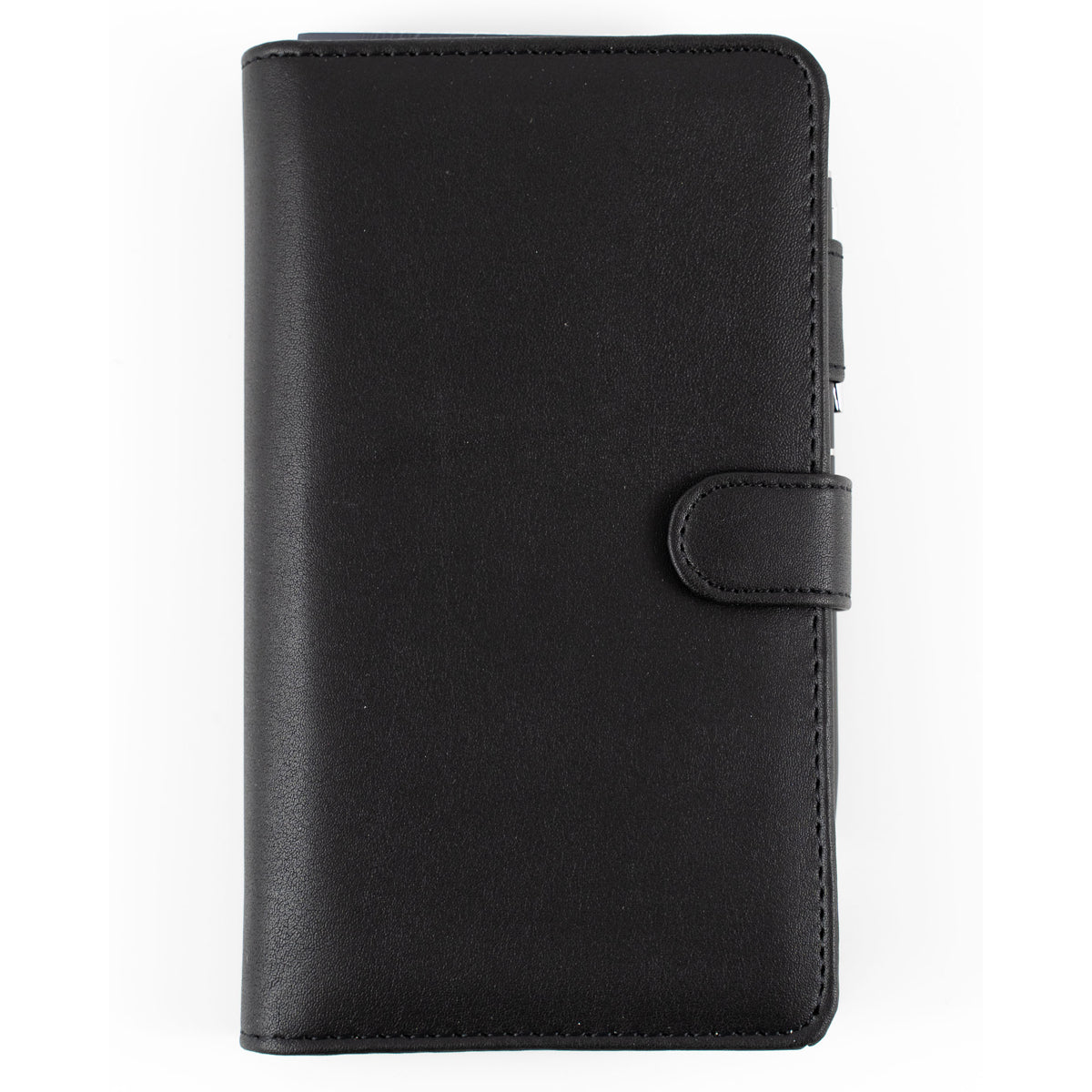 Debden Personal Slim Snap Closure PU Black Dayplanner Organiser