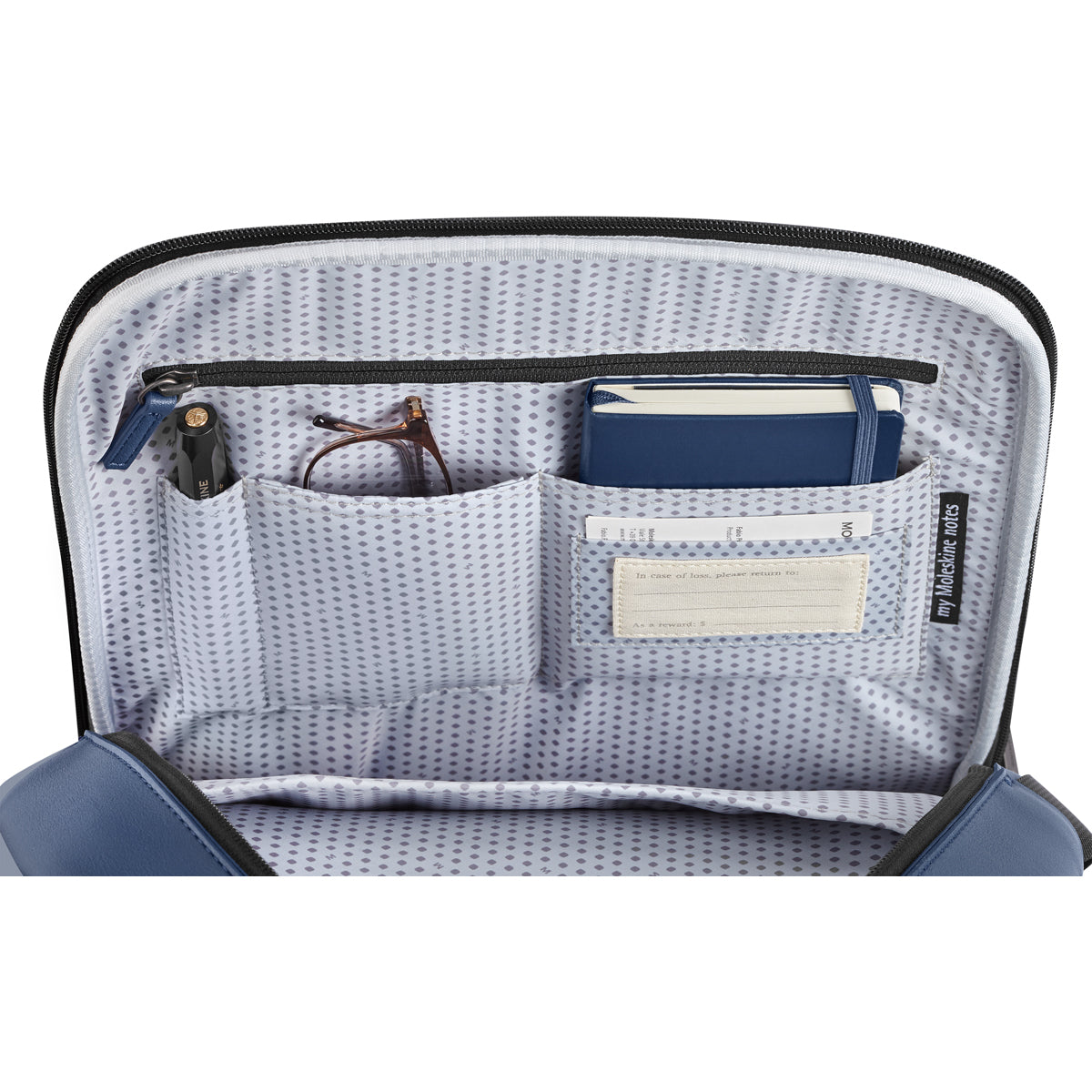 Moleskine Classic 2.0 Device Bag Vertical Sapphire Blue 10L