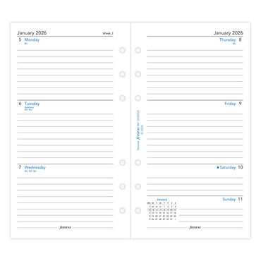 Filofax Refill Classic WTV Ruled Personal 2026