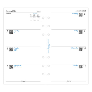 Filofax Refill Classic WTV Personal 2026