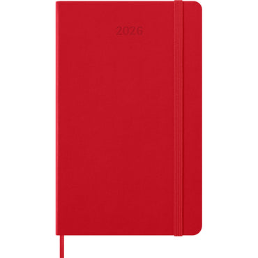 Moleskine Diary 12 Month Daily HC Large Scarlet Red 2026