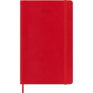 Moleskine Diary 12 Month Weekly + Notes SC Large Scarlet Red 2026