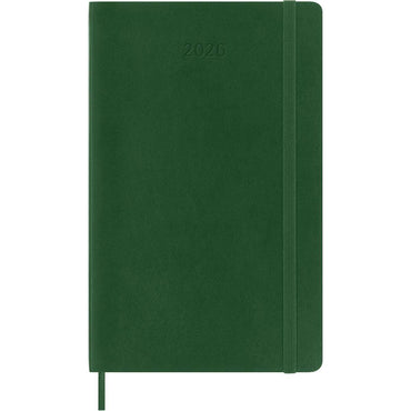 Moleskine Diary 12 Month Weekly + Notes SC Large Myrtle Green 2026